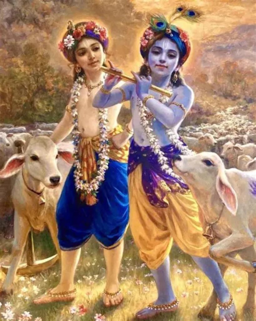 Glorifying Lord Balarama, whose every act—whether in harmony or contrast—serves Sri Krishna and uplifts devotees with strength, protection, and love.